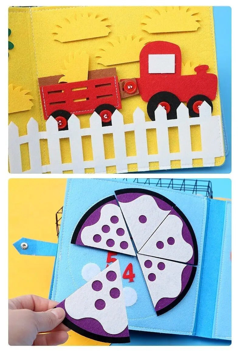 Busy Board Montessori | Livre en Tissu LivreQuiet™ - Jouets Chouchous