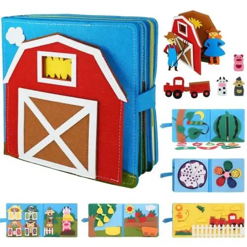 Busy Board Montessori | Livre en Tissu LivreQuiet™ - Jouets Chouchous