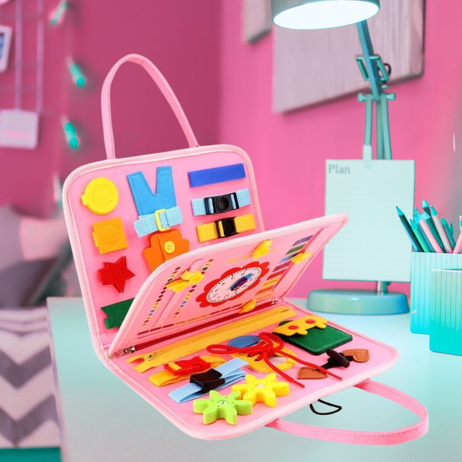 Busy Board Montessori | Tableau d'activités EveilSens™ - Jouets Chouchous