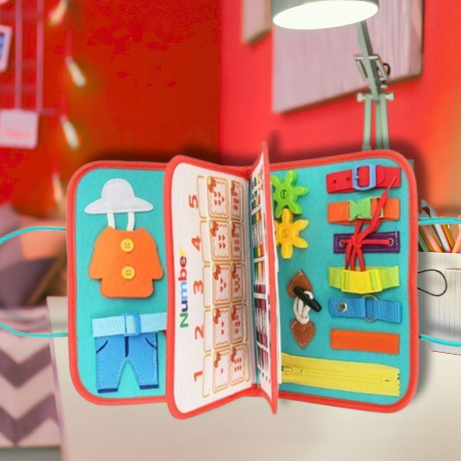 Busy Board Montessori | Tableau d'activités EveilSens™ - Jouets Chouchous