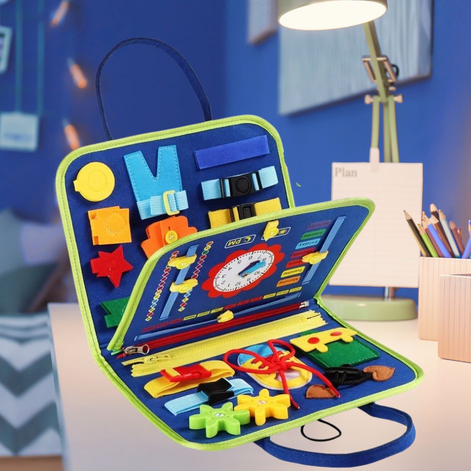 Busy Board Montessori | Tableau d'activités EveilSens™ - Jouets Chouchous