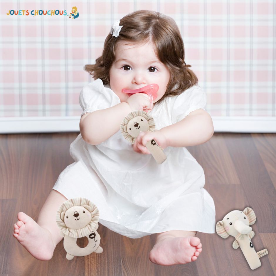 Hochet Bebe Animaux | HochetDuo™ - Jouets Chouchous