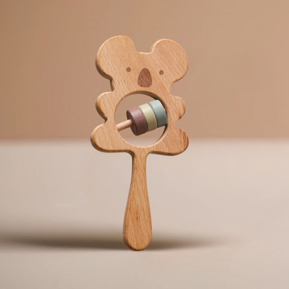 Hochet Bebe en Bois | HochetZen™ - Jouets Chouchous
