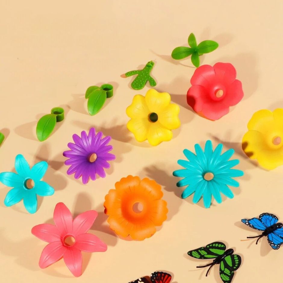 Jeu de Construction Floral | JardinMagique™ - Jouets Chouchous