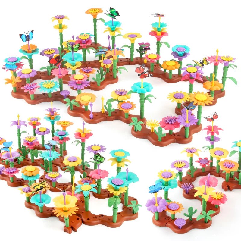 Jeu de Construction Floral | JardinMagique™ - Jouets Chouchous