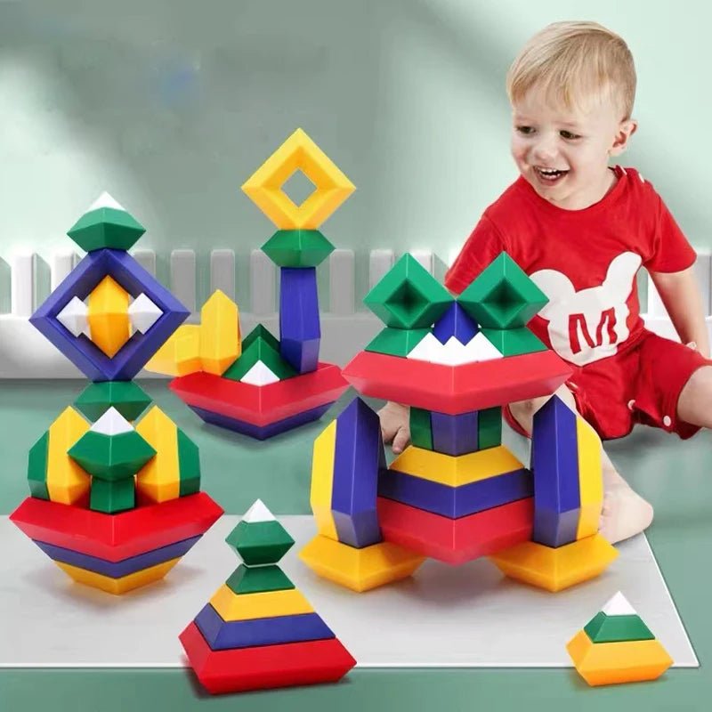 Jeu de Construction Montessori | BlocsPyramid™ - Jouets Chouchous