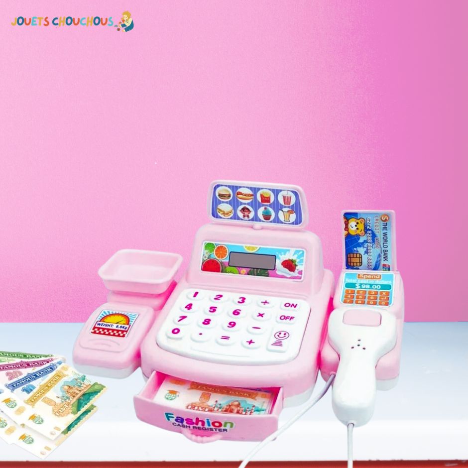 Jeu d'imitation Caisse Enregistreuse | Macaisse™ - Jouets Chouchous