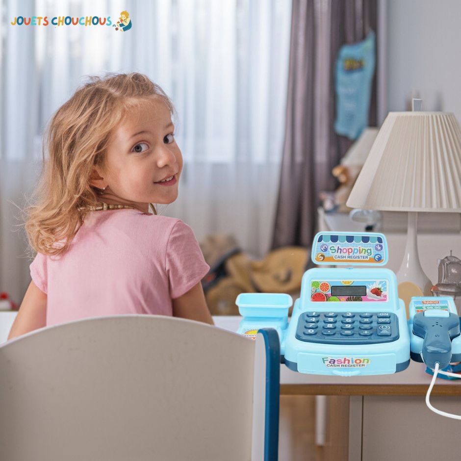 Jeu d'imitation Caisse Enregistreuse | Macaisse™ - Jouets Chouchous