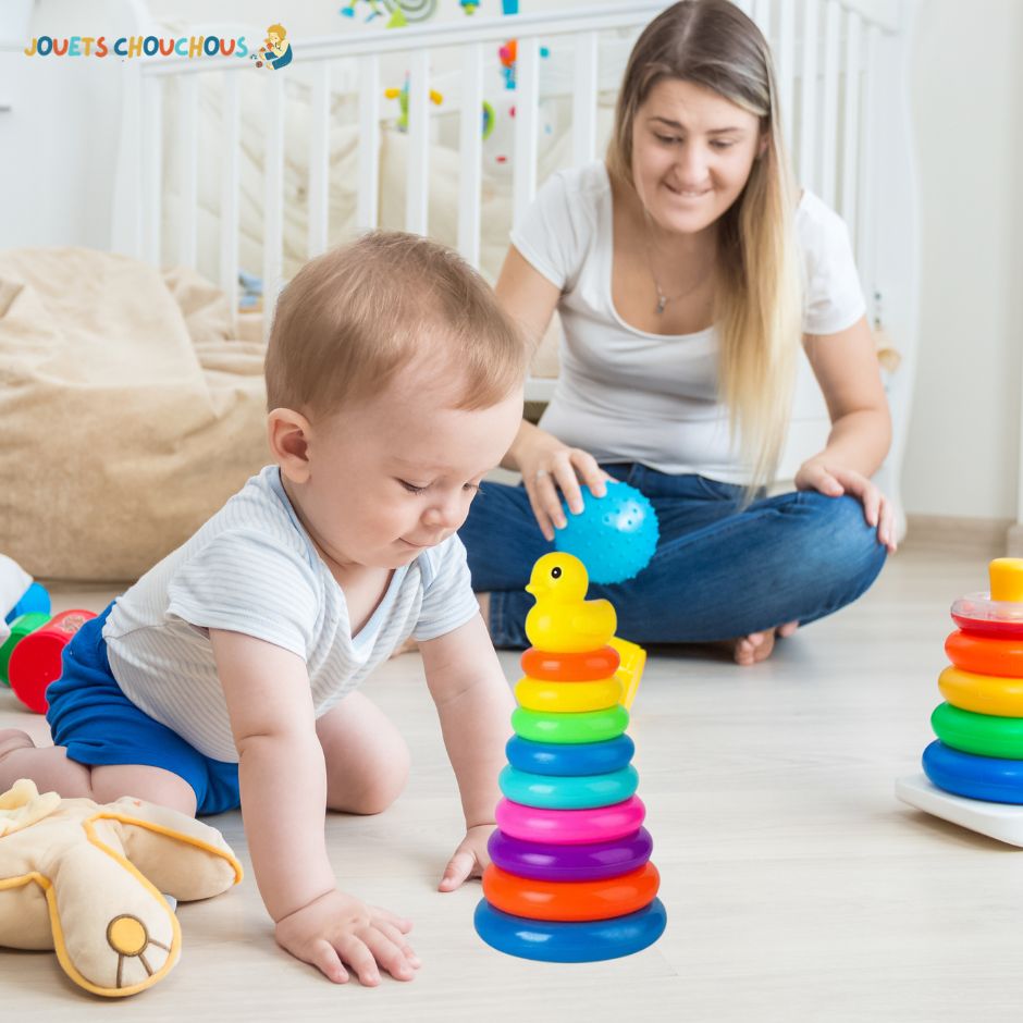 Jouet à Empiler Bebe | RainbowStax™ - Jouets Chouchous