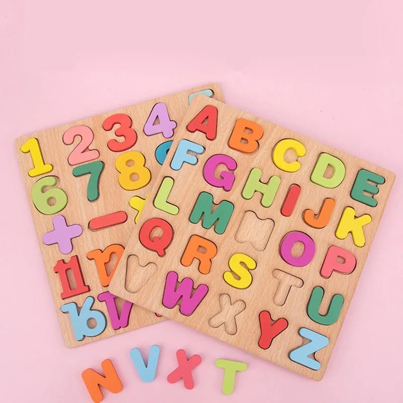 Puzzle 3D Bois Alphabet Montessori | AlphaWood™ - Jouets Chouchous