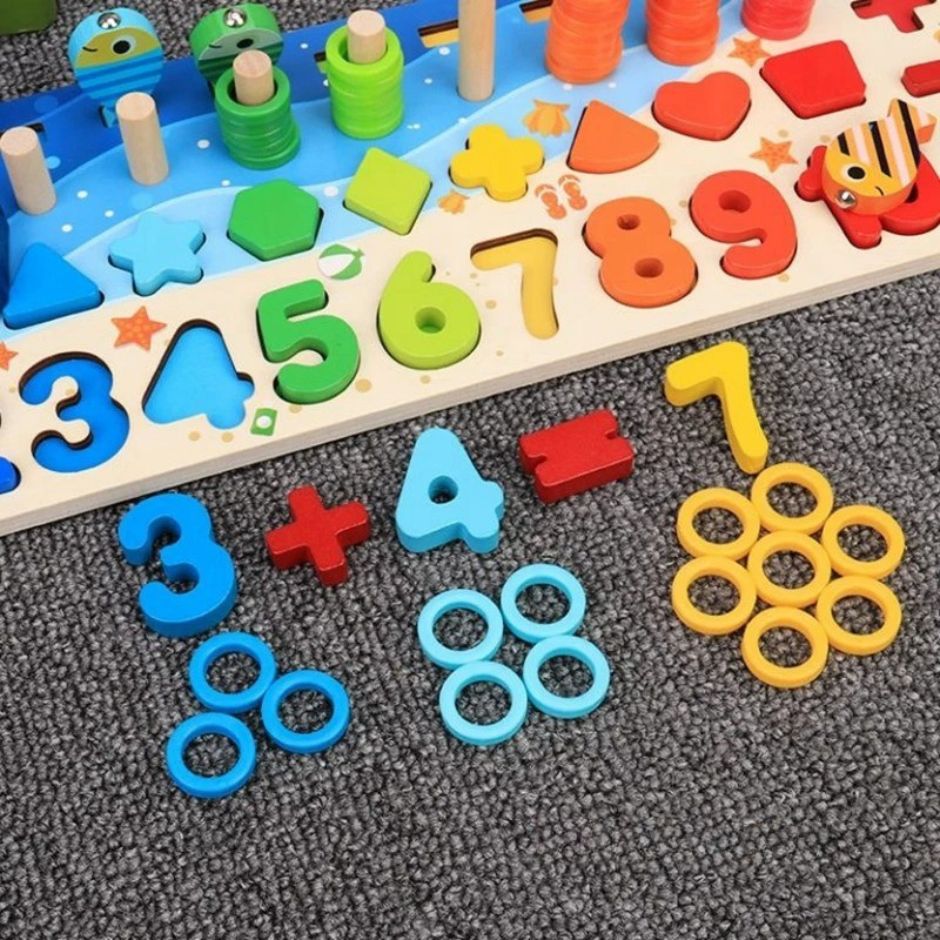 Puzzle 3D Bois Mathématiques | MathoMag™ - Jouets Chouchous