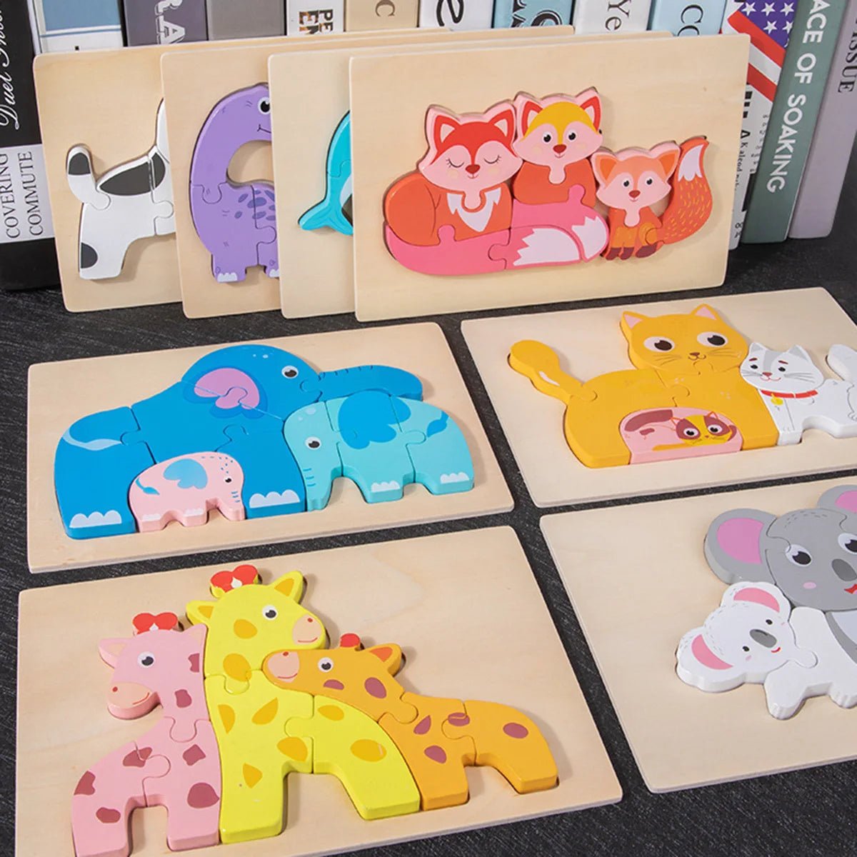 Puzzle 3D Bois Montessori | Animix™ - Jouets Chouchous