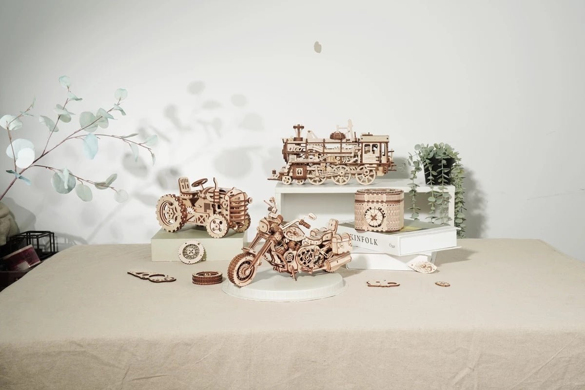 Puzzle 3D Bois | RetroBiker™ - Jouets Chouchous