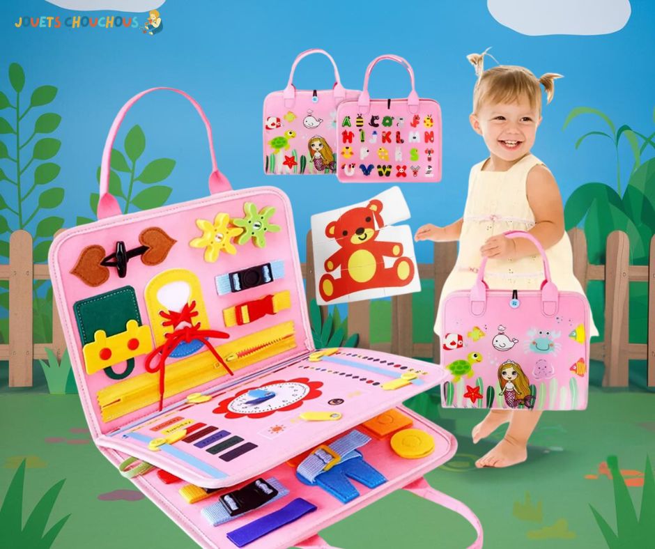 Tableau d'activités | Busy Board Montessori EveilSens™ - Jouets Chouchous