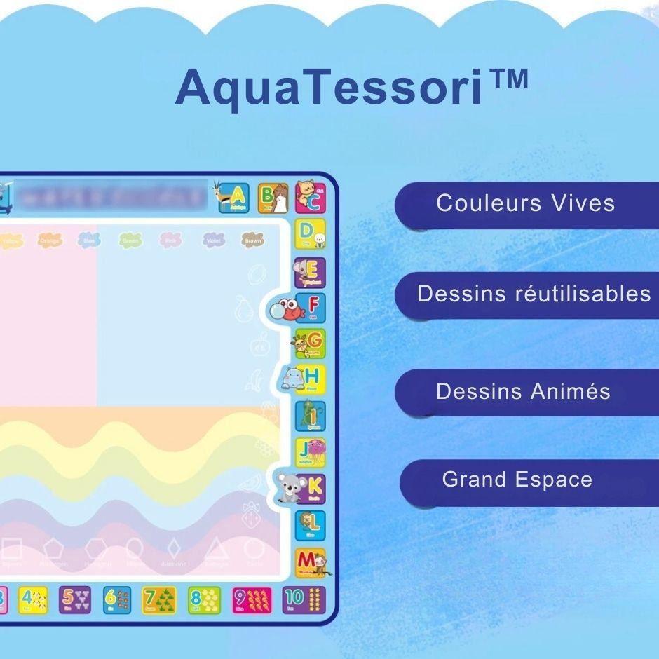 Tapis Dessin Montessori | AquaTessori™ - Jouets Chouchous