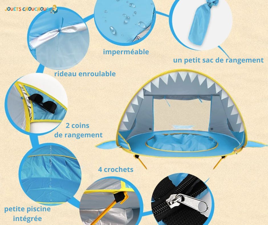 Tente de Plage | FIN - TASTIC™ - Jouets Chouchous