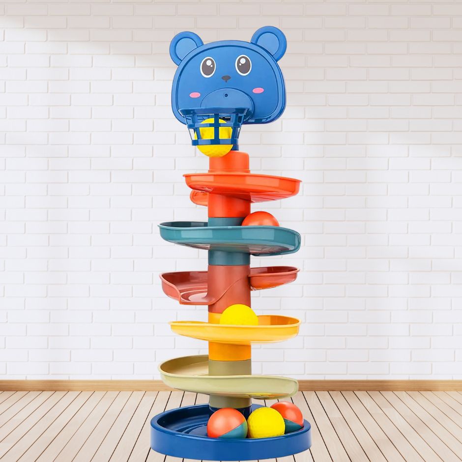 Tour de Balle Spirale | Jouet à Empiler Bebe Twistower™ - Jouets Chouchous