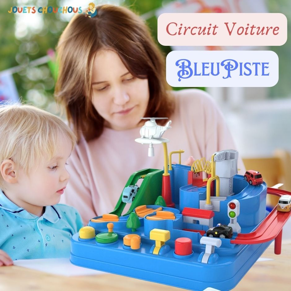 Circuit voiture enfant | BleuPiste™ - Jouets Chouchous