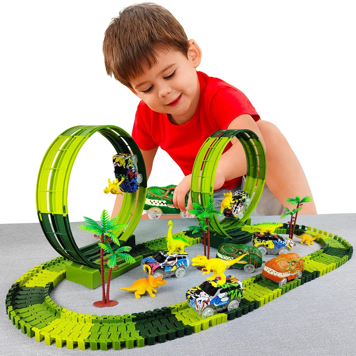 Circuit Voiture Enfant | DinoCircuit™ - Jouets Chouchous