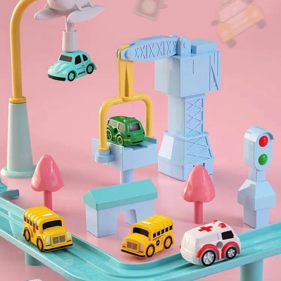 Circuit Voiture Enfant | PinkTracks™ - Jouets Chouchous