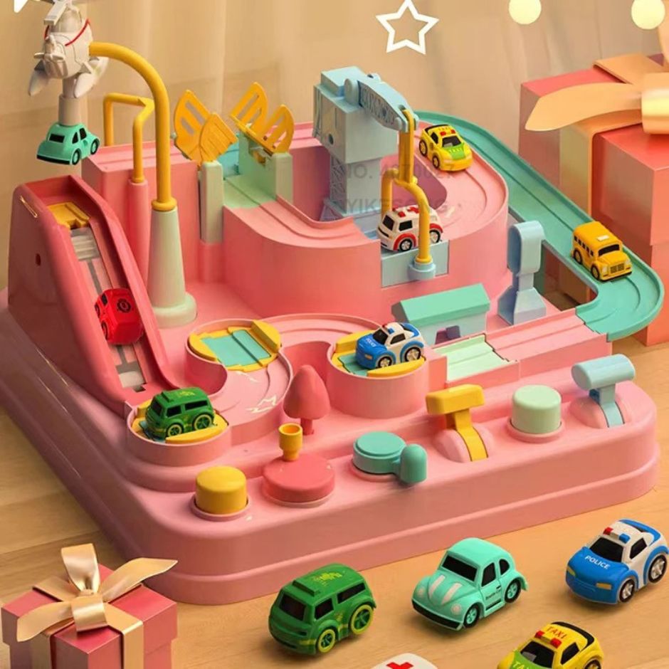 Circuit Voiture Enfant | PinkTracks™ - Jouets Chouchous