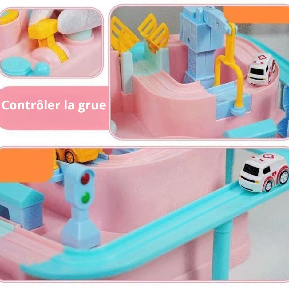 Circuit Voiture Enfant | PinkTracks™ - Jouets Chouchous