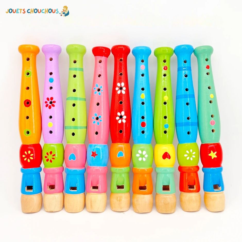 Flute Enfant en bois | FlutiColore™ - Jouets Chouchous