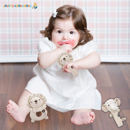 Hochet Bebe Animaux | HochetDuo™ - Jouets Chouchous