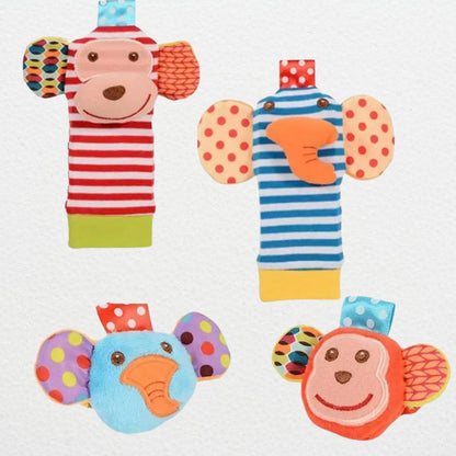 Hochet Bebe Chaussettes et Poignets | HoSympa™ - Jouets Chouchous