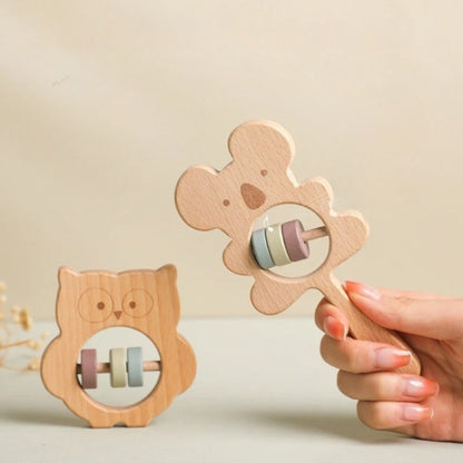 Hochet Bebe en Bois | HochetZen™ - Jouets Chouchous