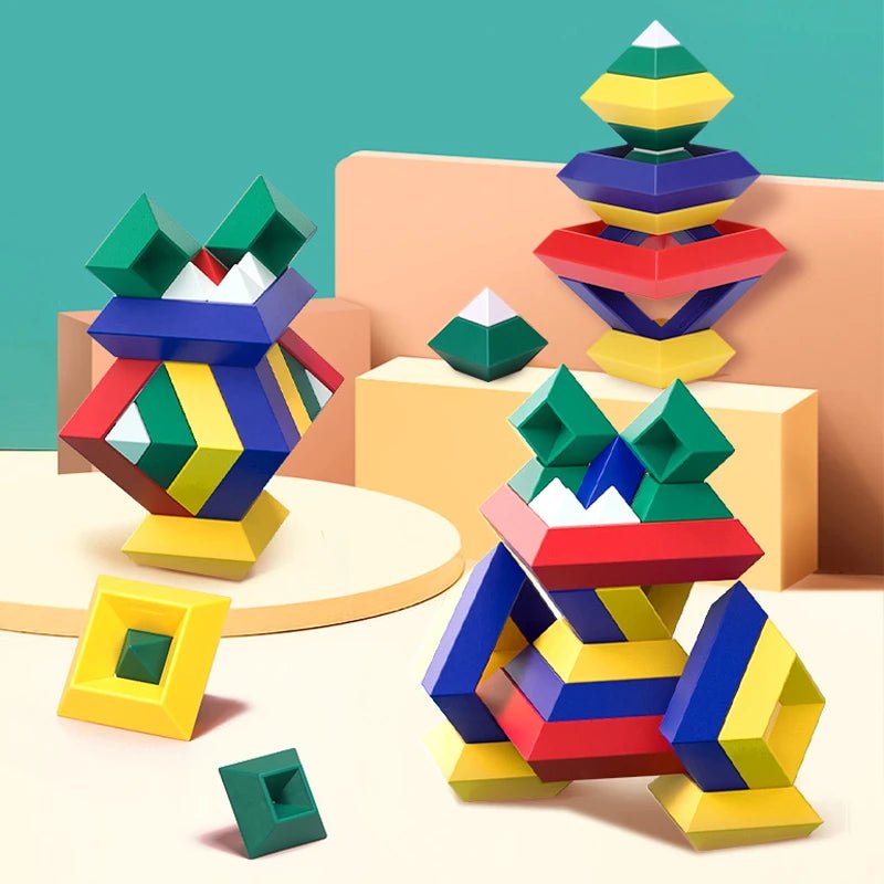 Jeu de Construction Montessori | BlocsPyramid™ - Jouets Chouchous