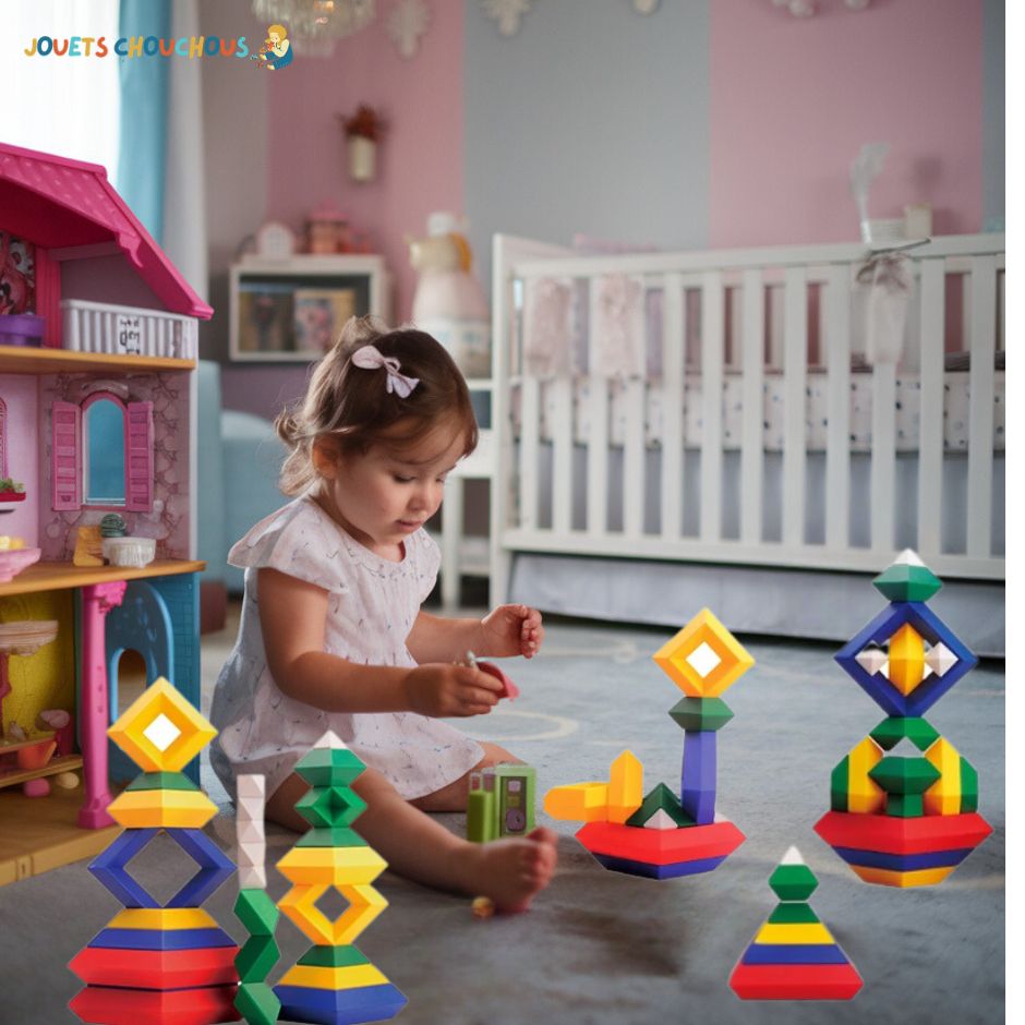 Jeu de Construction Montessori | BlocsPyramid™ - Jouets Chouchous