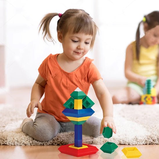 Jeu de Construction Montessori | BlocsPyramid™ - Jouets Chouchous