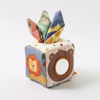 Jeu d'éveil Bebe | Boîte à Mouchoirs Montessori CurioBox™ - Jouets Chouchous