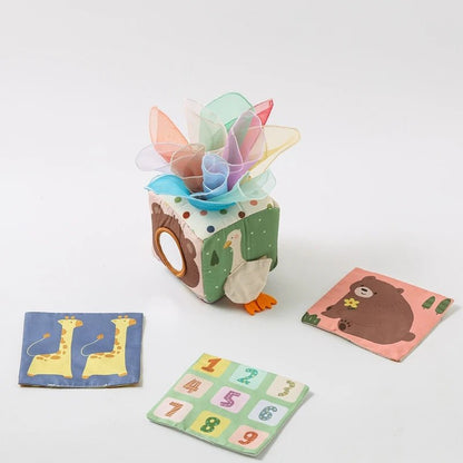 Jeu d'éveil Bebe | Boîte à Mouchoirs Montessori CurioBox™ - Jouets Chouchous
