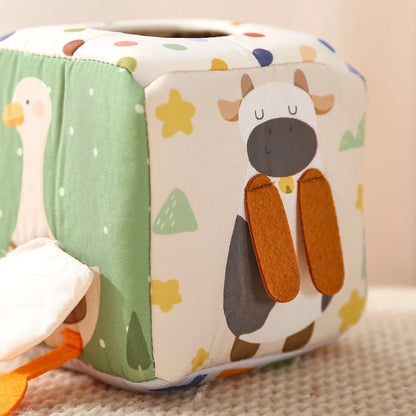 Jeu d'éveil Bebe | Boîte à Mouchoirs Montessori CurioBox™ - Jouets Chouchous