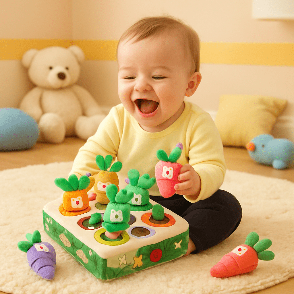 Jeu d'eveil Bebe | CarotTact™ - Jouets Chouchous