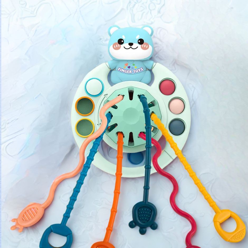 Jeu d'eveil Bebe | Corde à Tirer FlexiPop™ - Jouets Chouchous