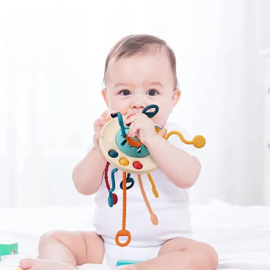 Jeu d'eveil Bebe | Corde à Tirer FlexiPop™ - Jouets Chouchous