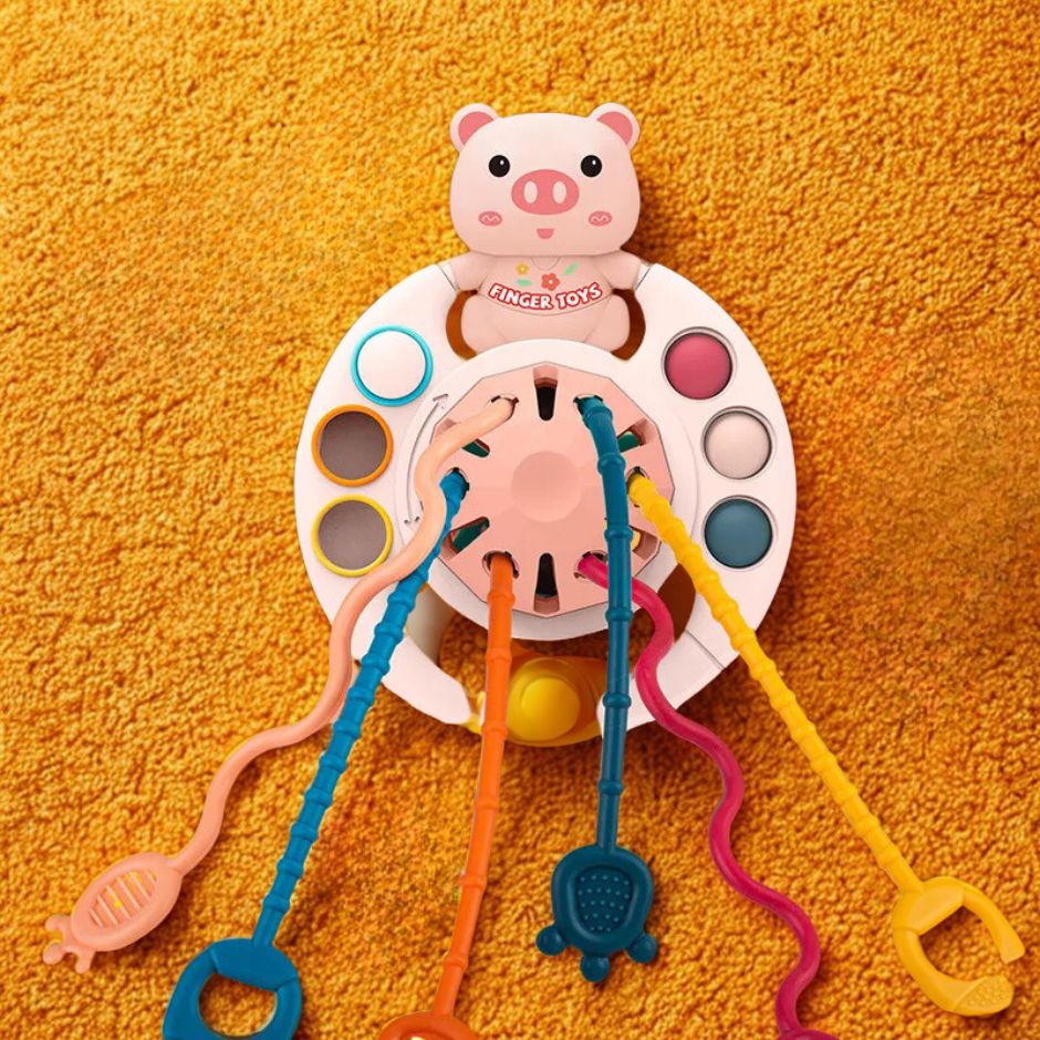 Jeu d'eveil Bebe | Corde à Tirer FlexiPop™ - Jouets Chouchous