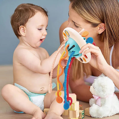 Jeu d'eveil Bebe | Corde à Tirer FlexiPop™ - Jouets Chouchous