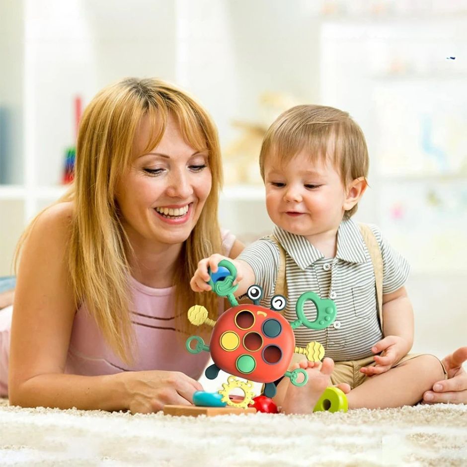 Jeu d'eveil Bebe | Corde à tirer MiniExplor™ - Jouets Chouchous