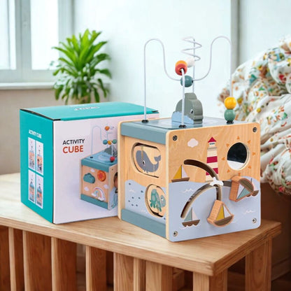 Jeu d'eveil Bebe | Cube Sensoriel OcéaCube™ - Jouets Chouchous