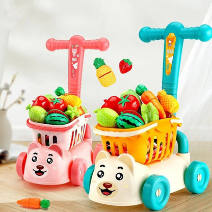 Jeu d'imitation | Chariot de Supermarché BearCart™ - Jouets Chouchous