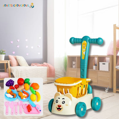 Jeu d'imitation | Chariot de Supermarché BearCart™ - Jouets Chouchous