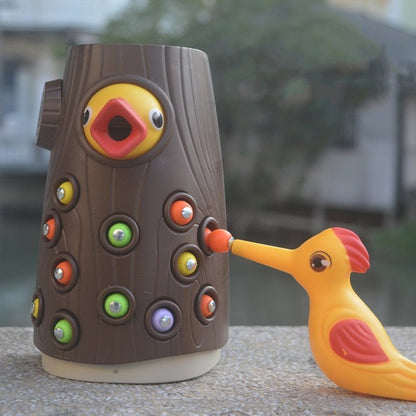 Jeu Magnétique Attrape - Ver | FeedingBird™ - Jouets Chouchous
