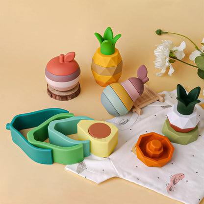 Jouet à Empiler Bebe | FruitBuilts™ - Jouets Chouchous