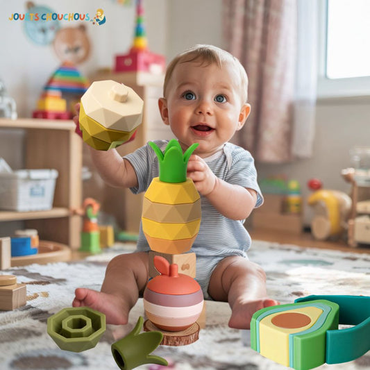 Jouet à Empiler Bebe | FruitBuilts™ - Jouets Chouchous