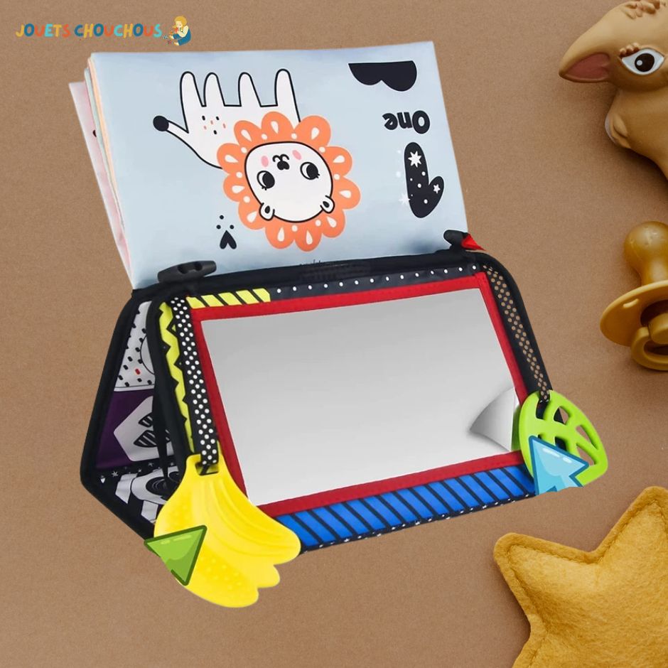 Livre Tissu Bebe avec Miroir | DouxMiro™ - Jouets Chouchous