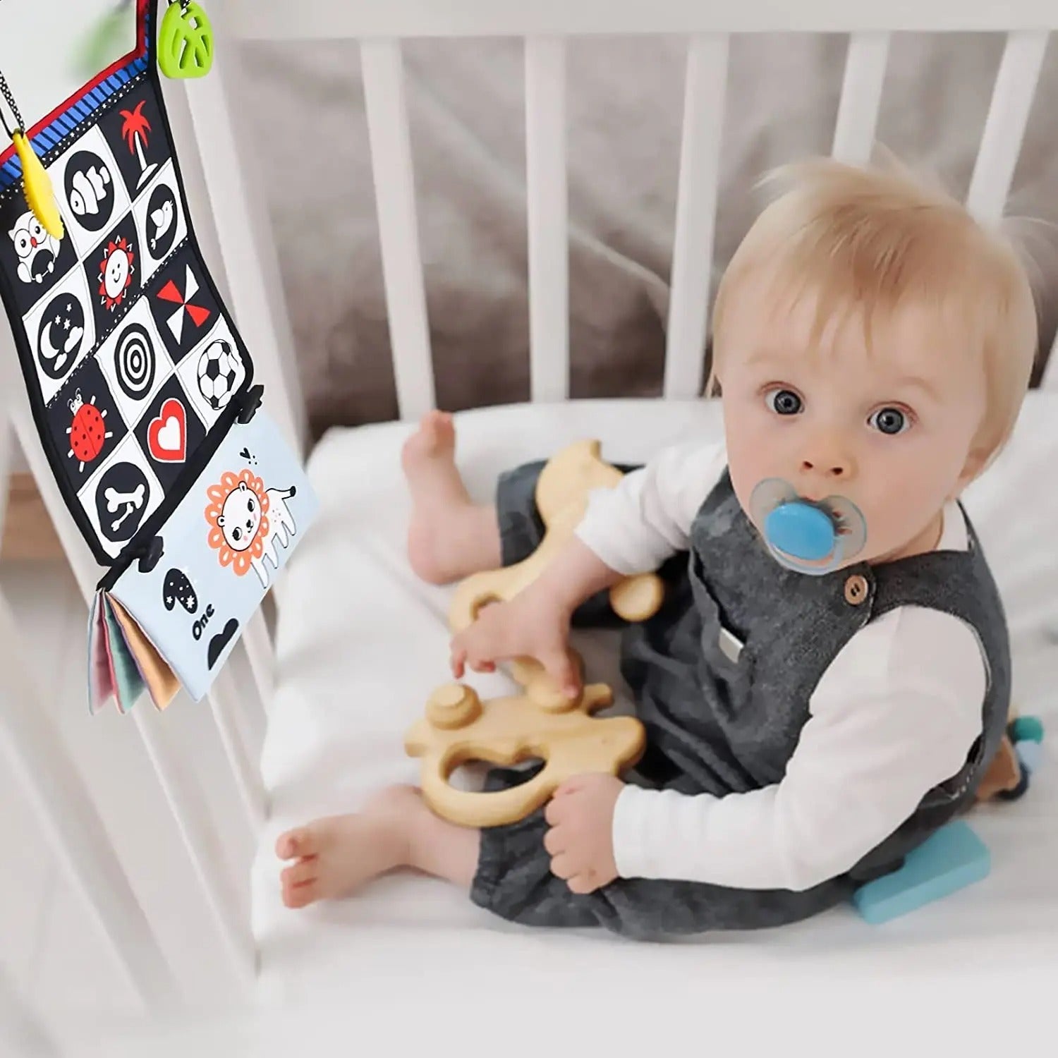 Livre Tissu Bebe avec Miroir | DouxMiro™ - Jouets Chouchous
